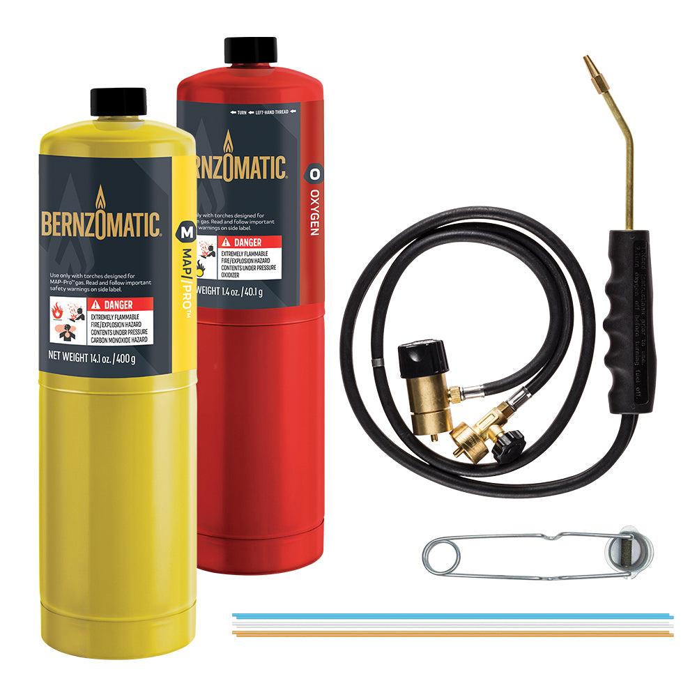 BernzOmatic® WK5500OX Torch Kit, MAP-Pro, Oxygen Gas