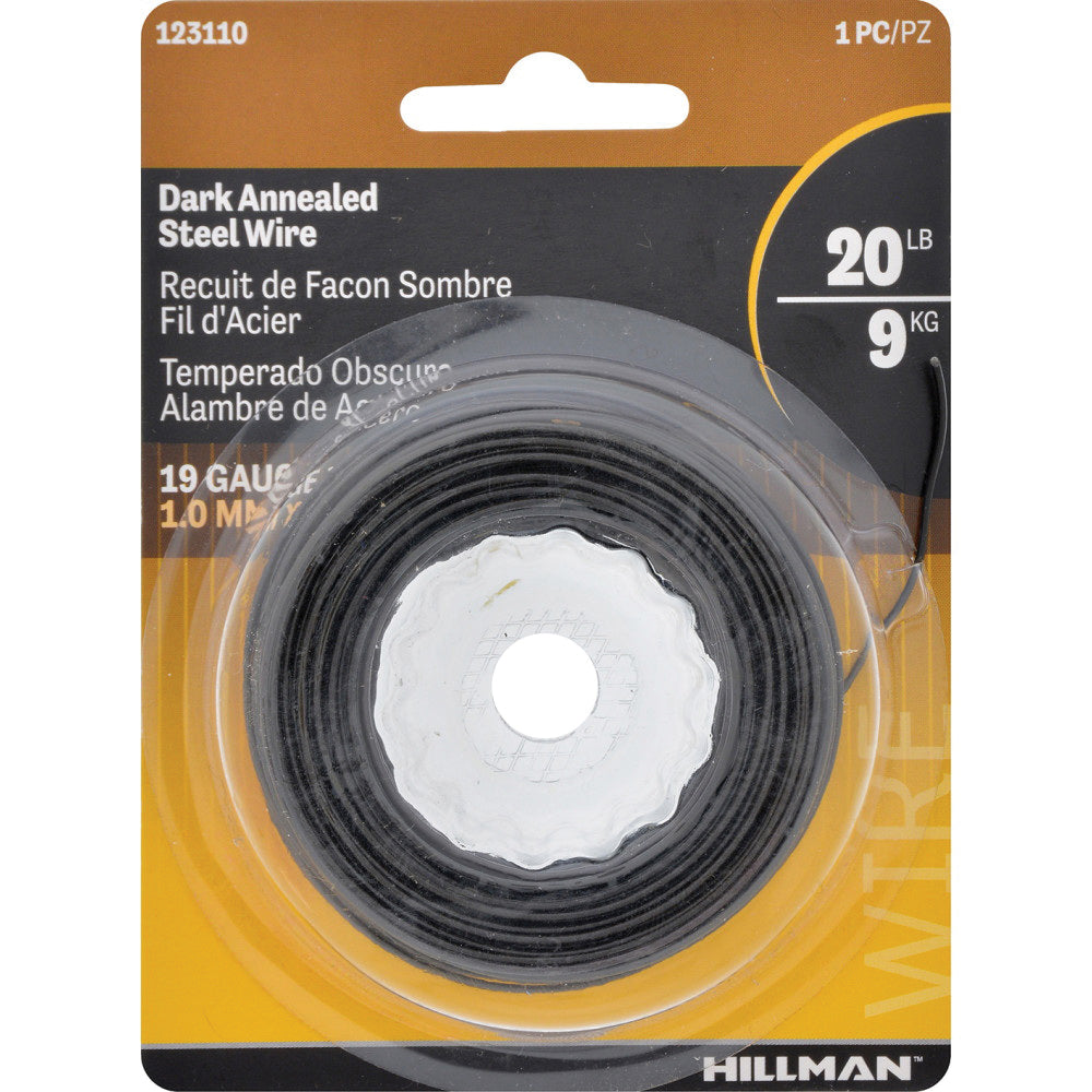 Hillman 50 ft. L Black Annealed Steel 19 Ga. Wire Hillman 50 ft. L Black Annealed Steel 19 Ga. Wire