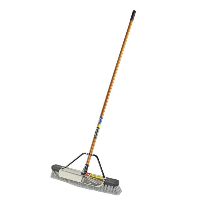 Quickie® Jobsite™ 857SUS Multi-Surface Push Broom With Scraper, 3