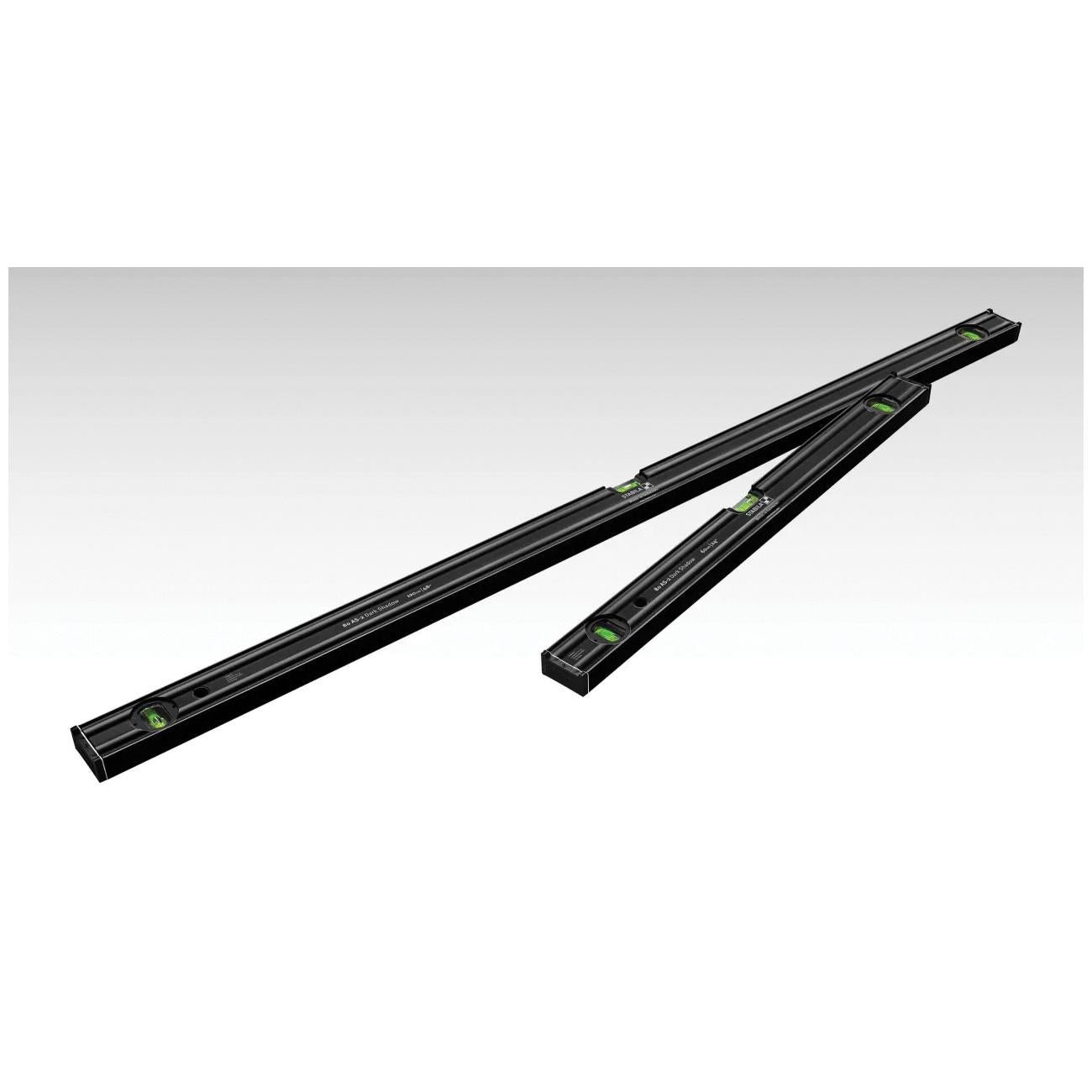 STABILA® 29300 Dark Shadow Spirit Level Set, 24, 48 in L, 3 -Vial