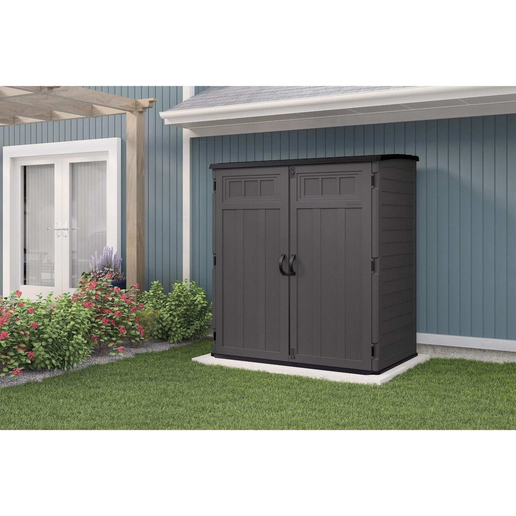 Suncast® BMS6225 Extra Large Vertical Shed, 5 ft 10-1/2 in OAW, 6