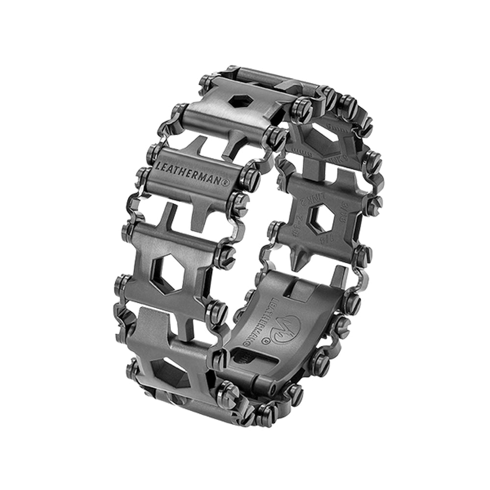 Leatherman® TREAD® 831999 Multi-Tool Bracelet, 29-Blade, Stainless Steel Handle, Black Handle