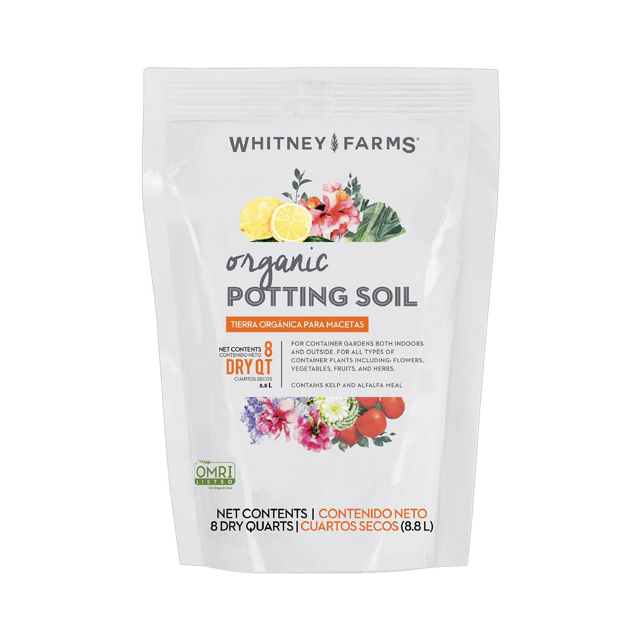 Whitney Farms® 10101-71601 Potting Soil, 8 qt, Bag – Jackson's Hardware