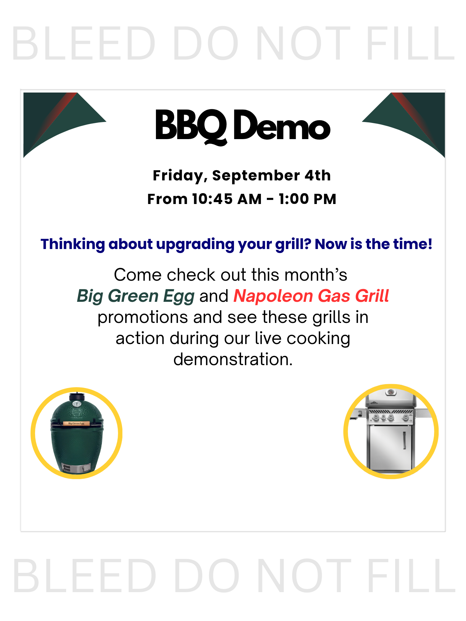 Jackson's Hardware BBQ demo September mobile promotion