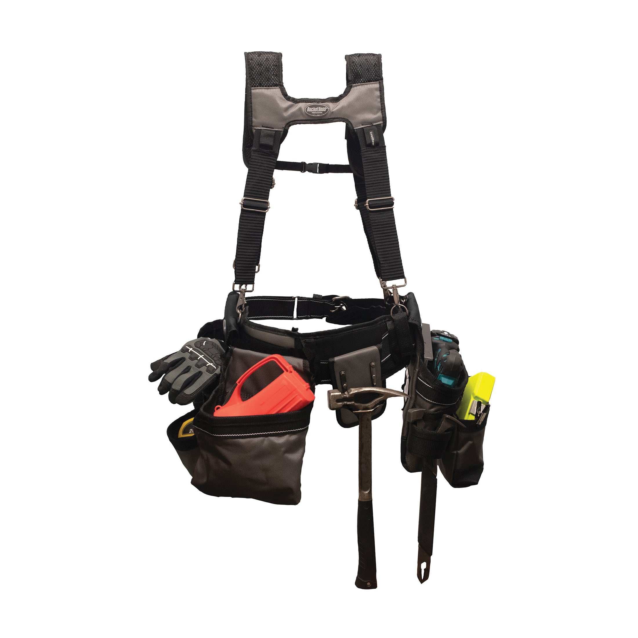 Airlift Tool Belt With Suspenders Bucket Boss Mullet Buster Suspension ...