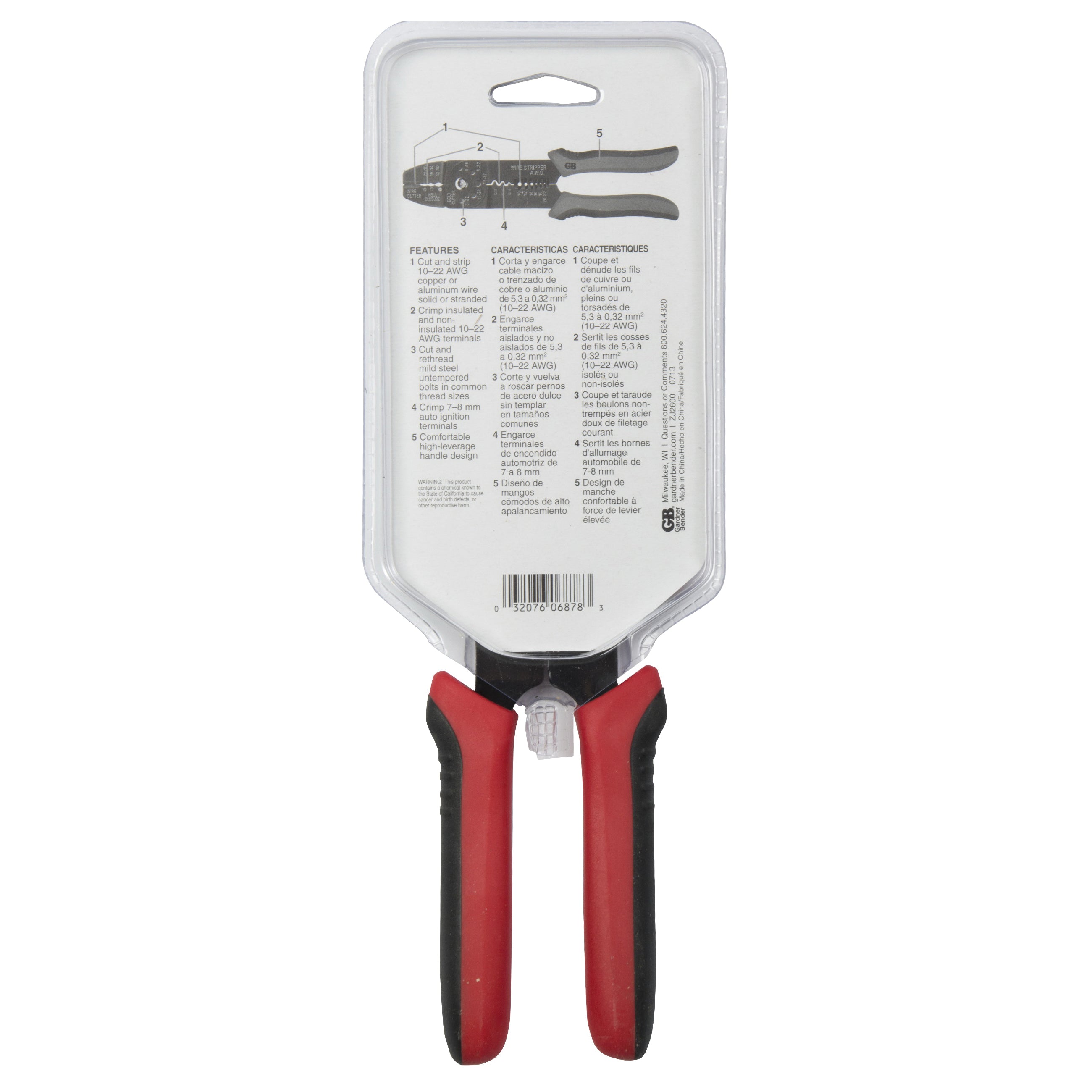 Gardner Bender GS-67K Terminal Crimping and Stripping Tool
