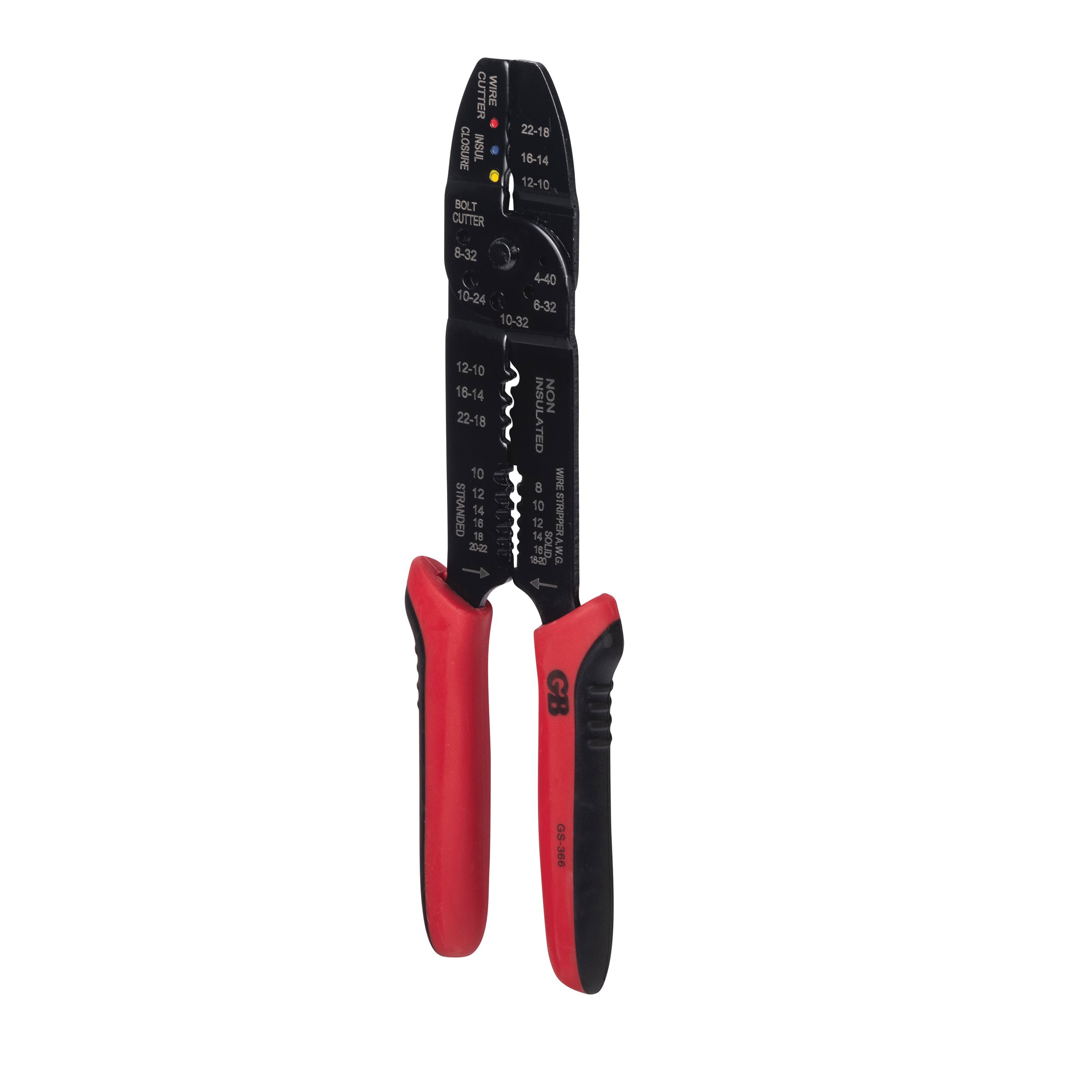 GB® GS-366 Crimper and Stripper Multi-Tool, Steel Body