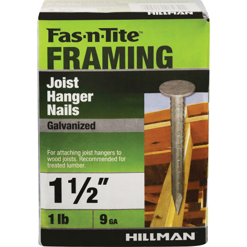 Ace 1-1/2 in. Joist Hanger Hot-Dipped Galvanized Steel Nail Flat Head 5 lb Ace 1-1/2 in. Joist Hanger Hot-Dipped Galvanized Steel Nail Flat Head 5 lb