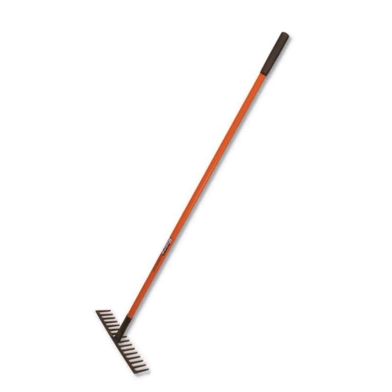 HISCO™ HIRR16T Forged Level Head Rock Rake, 3 in W Blade, 16-3/4 in L ...