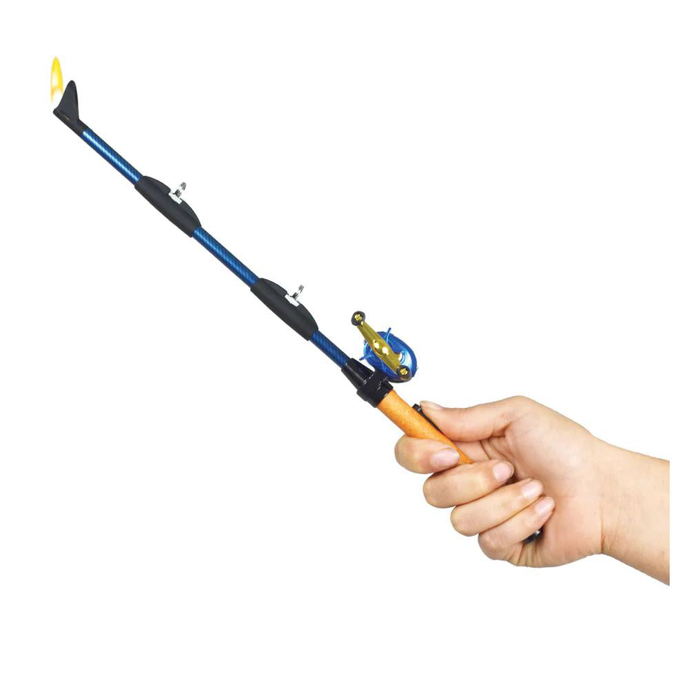 John Gibson Enterprises 21055 Fishing Pole BBQ Lighter, Refillable, Ergonomic Handle