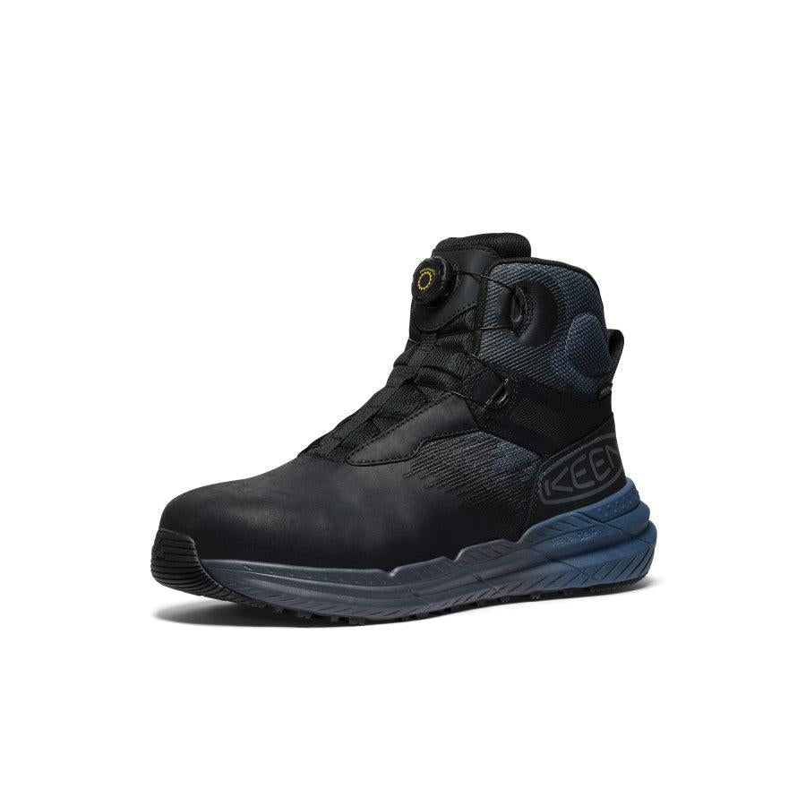 KEEN 1030397 Men's Snapline Boots, 6 in, Regular, Black/Indigo