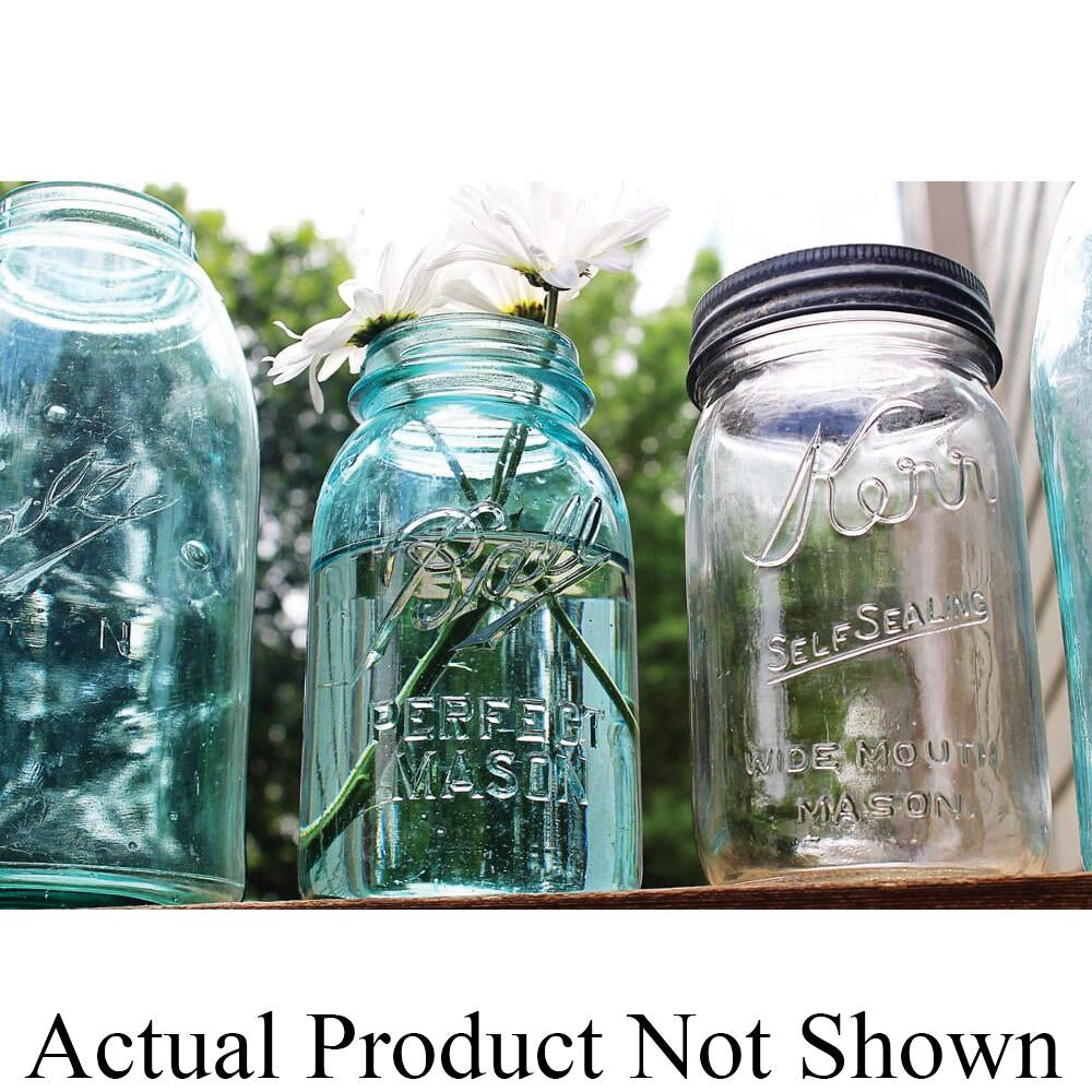 Kerr® 2139400 Mason Jar, 0.5 pt Capacity, Tempered Glass Jar