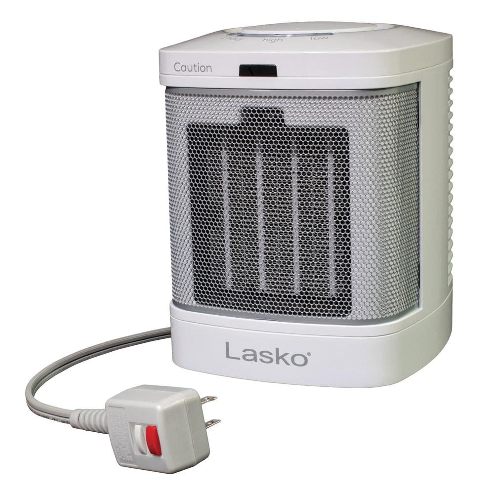 Lasko® CD08200 Bathroom Space Heater with ALCI Safety Plug, Timer