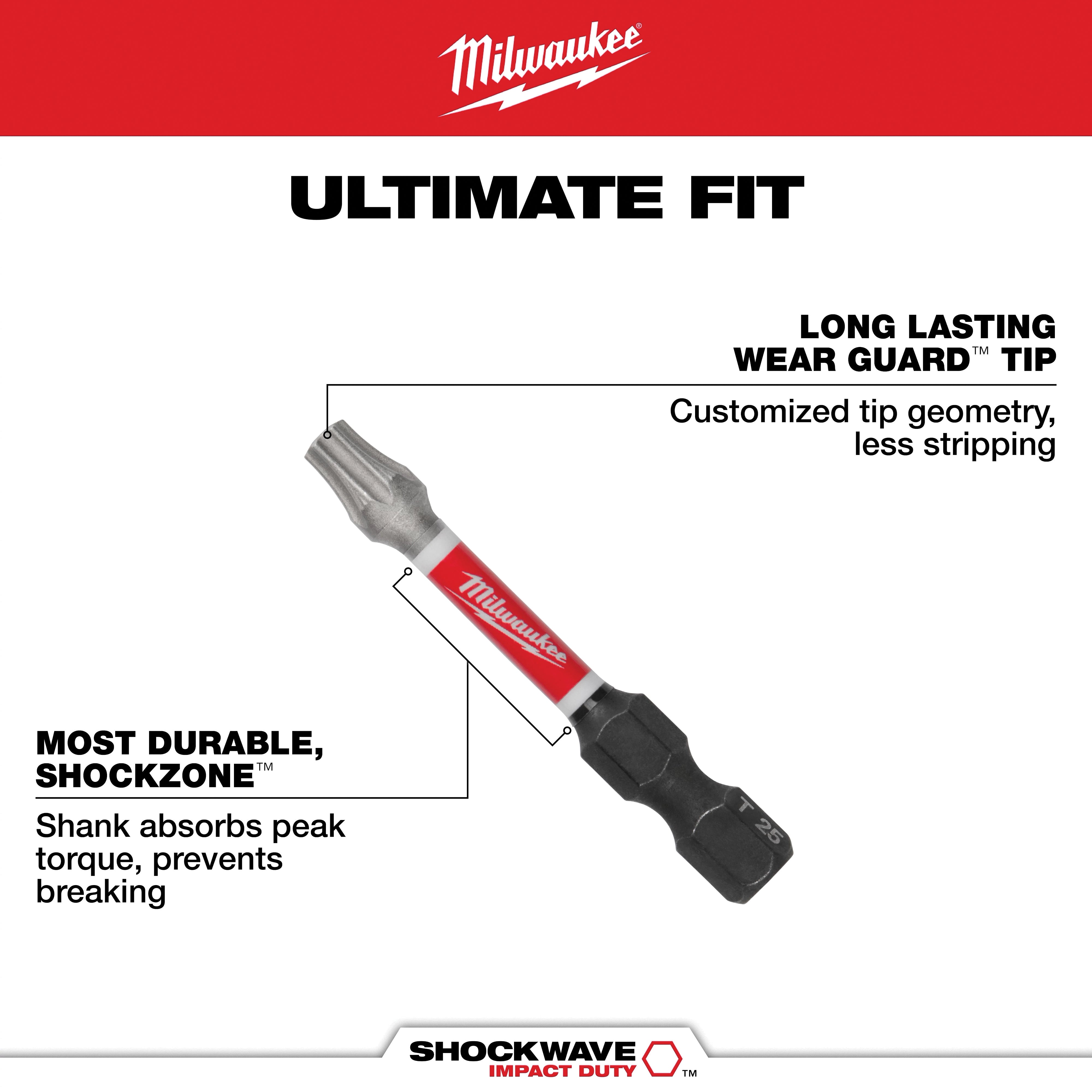Milwaukee® SHOCKWAVE™ 48-32-4486 Screwdriver Bit, Torx® Point, T28