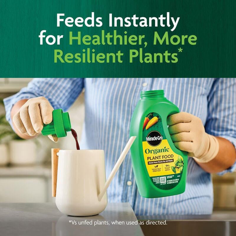 miracle gro all purpose plant food indoor Miracle-Gro® Organic™ 3035806 Plant Food, Liquid, Brown, 39 oz, Bottle – Jackson's Hardware