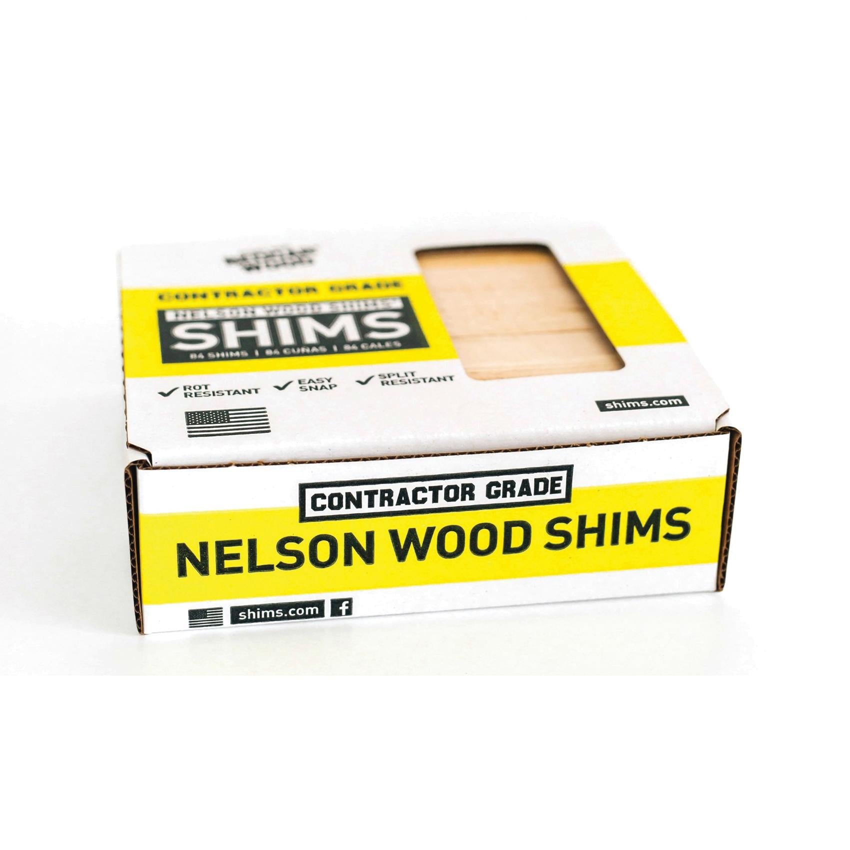 Nelson Wood Shims CSH8/84/300B Contractor Shim, 1/4 in Thick, 1-3