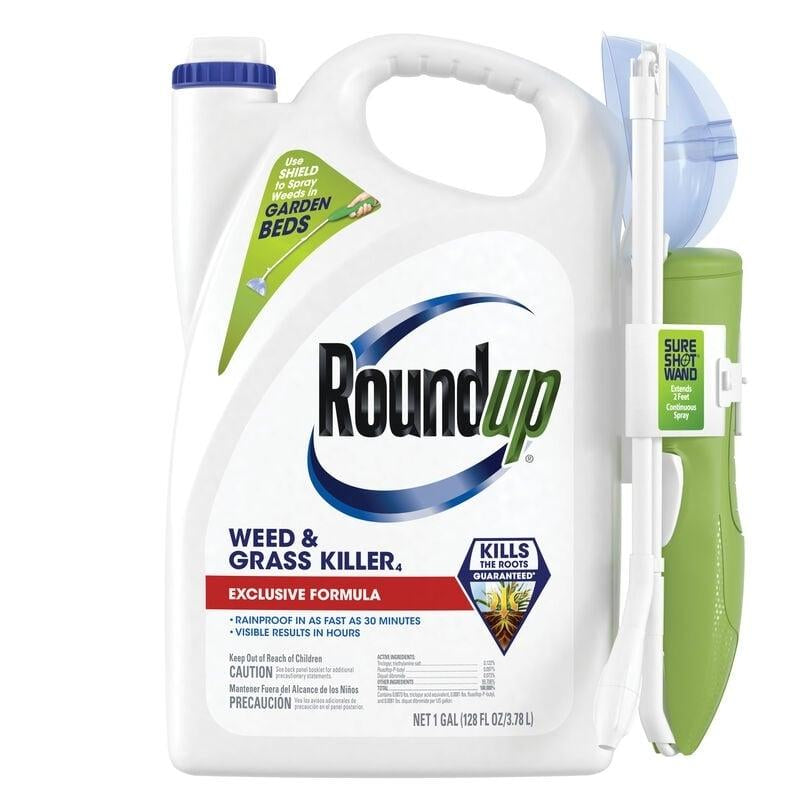 Roundup® 5375404 Weed and Grass Killer With Sure Shot Wand, Liquid, 1 ...