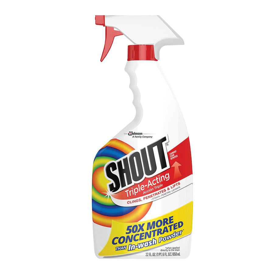 SHOUT® 02251 Stain Remover, Liquid, Pleasant, Concentrated, 22 oz, Bot ...
