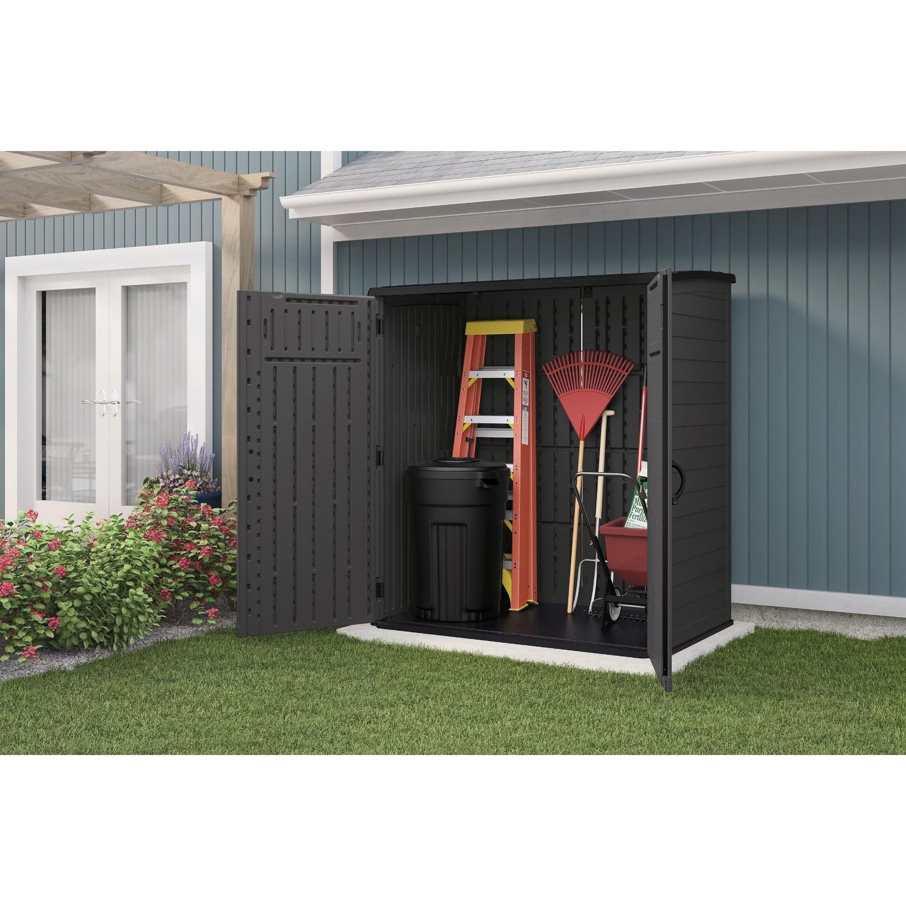 Suncast® BMS6225 Extra Large Vertical Shed, 5 ft 10-1/2 in OAW, 6