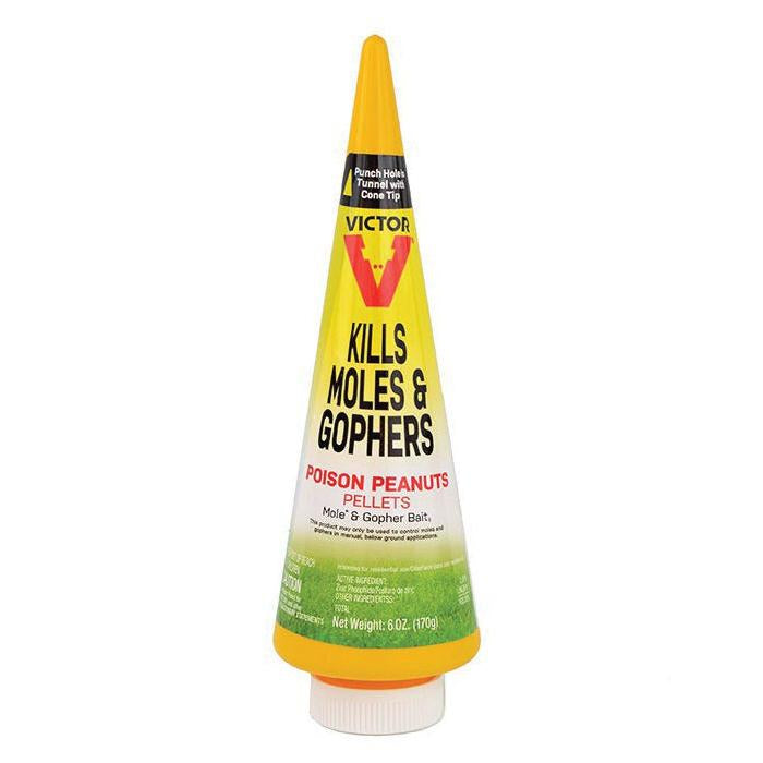 VICTOR® M6006 Mole and Gopher Poison, Granular Solid, Garlic, 6 oz