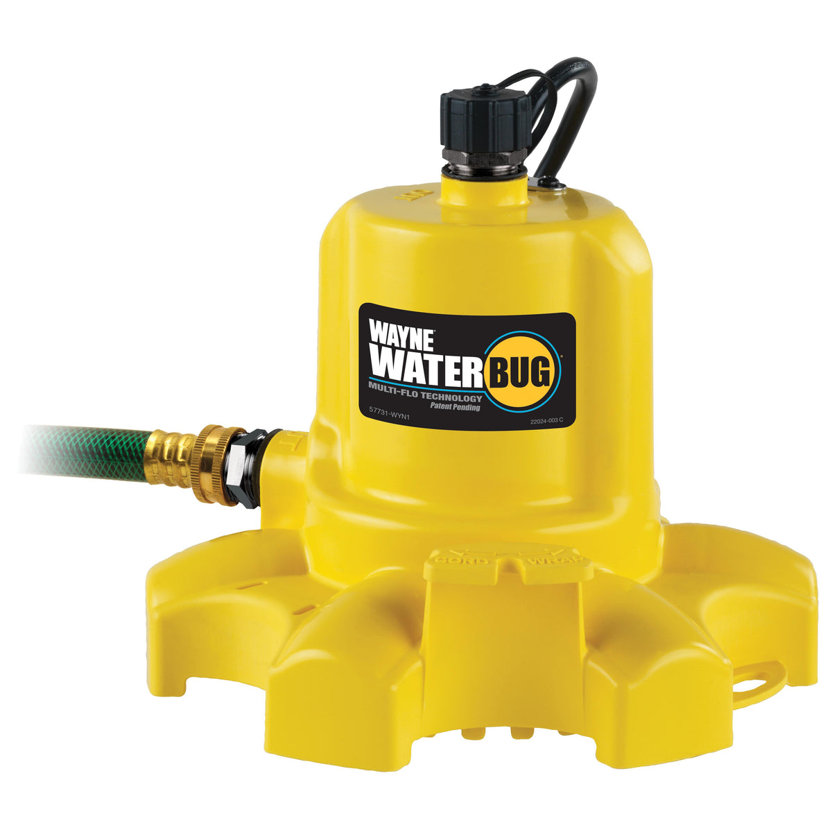 WAYNE® WaterBUG® WWB Multi-Use Pump with Multi-Flo Technology, 120 V ...